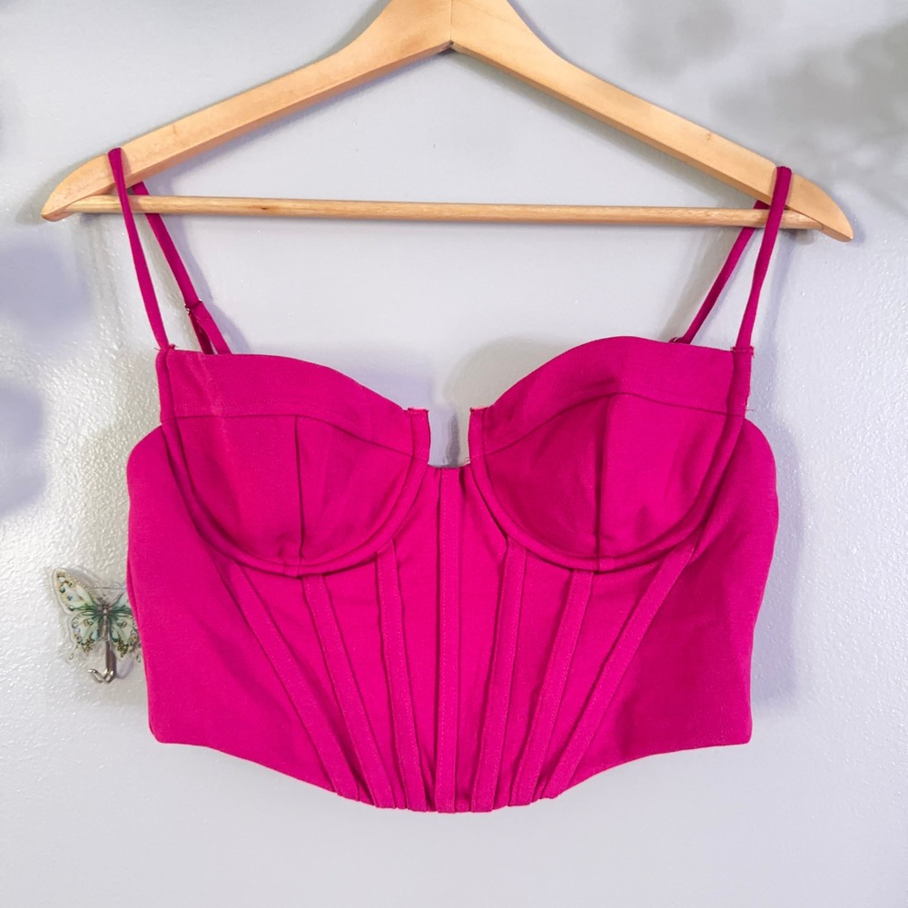 Hot & Delicious Corset Bustier Top Pink Coquette Festival Fairy Y2K Night Out S
